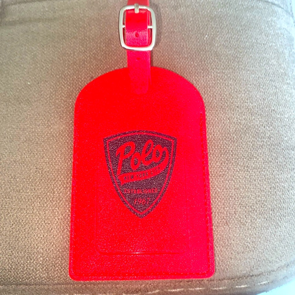Polo Ralph Lauren promotional Red luggage Tag.